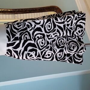 Lane Bryant Full Skirt Black White Zebra